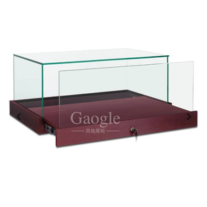 Portable Glass Illuminated Lockable Table Top jewelry display cabinets for trade shows jewelry
