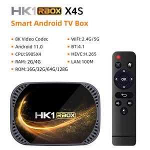 Dispositivo de Tv inteligente <span class=keywords><strong>Hk1</strong></span> <span class=keywords><strong>Rbox</strong></span> <span class=keywords><strong>X4s</strong></span>, decodificador con <span class=keywords><strong>Amlogic</strong></span> <span class=keywords><strong>S905x4</strong></span>, Android 11, 8k, 2,4g/5g, wifi, nuevo - Product Image 2
