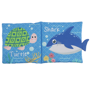 Libro Sensoriale in Stoffa Personalizzato OEM ODM con Nuovo Design per l'Apprendimento Precoce delle Creature Marine - Product Image 6