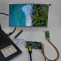 Kit écran tactile LCD TFT TN 10,1 pouces à vente chaude, 1024x600 LVDS, interface 40 broches, carte pilote complète, panneau tactile LCD en option
