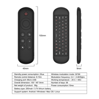 Ratón Aéreo M5 2.4G Inalámbrico BT de Modo Dual, Teclado y Ratón para TV Android, Decodificador, Control Remoto Infrarrojo
