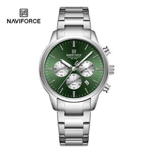 Nuevo reloj <span class=keywords><strong>NAVIFORCE</strong></span> de moda para hombre, reloj de pulsera de cuarzo resistente al agua de lujo para hombre, indicador de fecha de 24 horas, cronógrafo masculino, reloj luminoso - Product Image 2