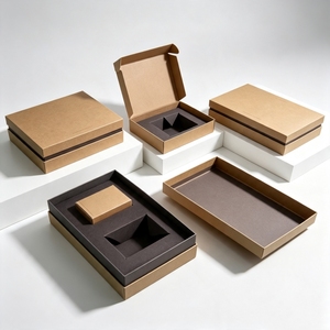 Cajas de regalo cuadradas rígidas personalizadas con bandeja interior en colores naranja, blanco y morado para embalaje de joyería, relojes y gafas. - Product Image 6