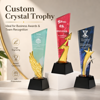 Trofeo de Cristal con Grabado de Sombra para Premios de Competición y Regalos Conmemorativos