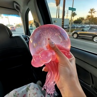 Jouets Squishy en Gros ZJJR SM : Pieuvre et Méduse Anti-stress, Jouets Souples Lumineux Couleur Unie Effet Aurore en Maltose