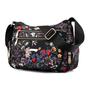 Campione gratuito Hot Floral Rural Style Oxford borse a mano da donna borsa a tracolla da donna borsa a tracolla da donna