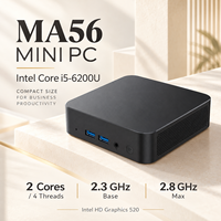OEM Intel Core I5 6200U 8 16GB 256 512GB Dual HD-MI Gigabit LAN Win11/10 Mini PC Gaming Komputer Desktop Kecil untuk Rumah dan Kantor