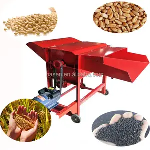 Red Zhengzhou Pasen dry soy mung bean thresher sheller machine shelling paddy rice thresher Agriculture Machine