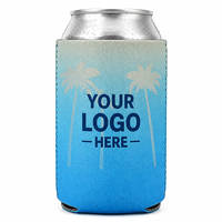 Manchon isotherme personnalisable et réutilisable en néoprène pliable pour canettes de 12 oz, pour bière et boissons, portable, recyclable, pour l'extérieur