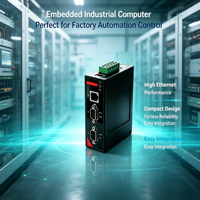 Computadora Industrial Integrada para Riel DIN, Rockchip RK3568 Cortex-A55 de Cuatro Núcleos, 2x RS485 + CAN Bus, Amplio Rango de Temperatura -40°C ° De la C a la 80 ° C
