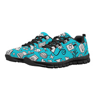 Nouvelles chaussures de sport décontractées multi-OEM personnalisées pour hommes, femmes et couples, tendance, en maille imprimée, zapatillas, baskets de sport pour hommes DN