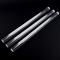 Barre de silice fondue pure à 99,99 % sur mesure, quartz transparent rond/carré/semi-circulaire, 92 % de transmission, pour semi-conducteurs/optique/laboratoire