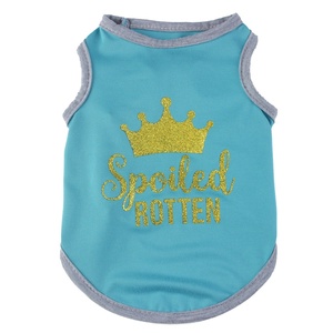 Vêtements pour animaux de compagnie : Nouvelle collection Printemps/Été – Chemise et gilet pour chien style Princesse Arrogante, respirant et décontracté, pour chiens Teddy et Bichon - Product Image 6