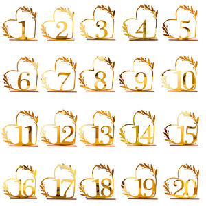 Numéro <span class=keywords><strong>de</strong></span> table moderne en or, panneau <span class=keywords><strong>de</strong></span> nom <span class=keywords><strong>de</strong></span> personne, carte <span class=keywords><strong>de</strong></span> place, <span class=keywords><strong>décoration</strong></span> <span class=keywords><strong>de</strong></span> table en acrylique pour mariage, anniversaire, fête - Product Image 3