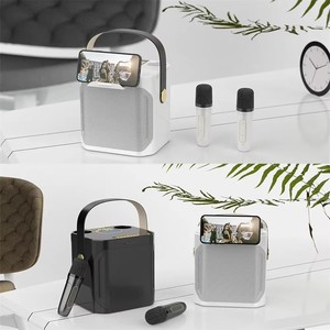 ลำโพงคาราโอเกะ <span class=keywords><strong>KOLEER</strong></span> S882 Mini Party Box พร้อมไมโครโฟนไร้สายสองตัว ลำโพงคาราโอเกะพกพาบลูทูธสำหรับงานปาร์ตี้ - Product Image 3