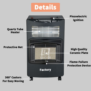 Chauffage au gaz autonome 4200W pour usage domestique avec CE UKCA, design portable infrarouge pliable, CKD SKD OK - Product Image 4