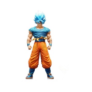 Figura <span class=keywords><strong>de</strong></span> Acción <span class=keywords><strong>de</strong></span> Goku Super Saiyan Blue <span class=keywords><strong>de</strong></span> DBZ con Cabeza Intercambiable, <span class=keywords><strong>Cuerpo</strong></span> Musculoso Detallado y Atuendo Clásico para Anime - Product Image 1