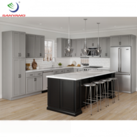 Usine pas cher personnalisé RTA gris shaker cuisine tiroir armoire de rangement modulaire design moderne maison cuisine placard ensemble armoire