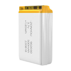 도매 ZonYou 902030 리포 파우치 배터리 셀, 소비자 가전제품 및 어린이용 전동 장난감용 500회 이상의 긴 수명 수명 기간 - Product Image 5