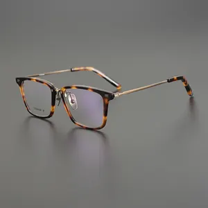 2023 New Japan Japanese 100% Handmade Pure Acetate Titanium Optical Luxury Top Quality Eyeglasses Frames CS-M81