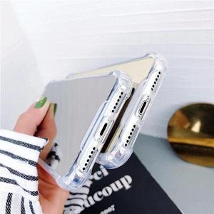Custodia per telefono specchietto trucco di lusso per <span class=keywords><strong>iphone</strong></span> 16 Pro <span class=keywords><strong>XS</strong></span> MAX XR X <span class=keywords><strong>Cover</strong></span> in <span class=keywords><strong>Silicone</strong></span> morbido custodia antiurto per <span class=keywords><strong>iphone</strong></span> 16 Pro Max - Product Image 4