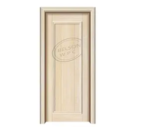 China Hot Sale Waterproof Interior Door WPC Door Assembly door finished by pvc film