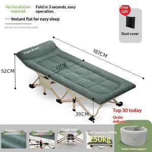 Premium Klappbares Gästebett mit Nietverstärkung Geräuschreduzierendes Design 250kg Tragkraft für Zuhause und Büro - Product Image 4