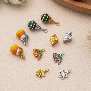 Colección Mini Maravillas de Esmalte |   Colgante de Acero Inoxidable con Baño de Oro PVD de 18K para Fabricación de Joyería DIY |   Impermeable e Hipoalergénico - Product Image 1