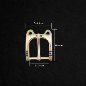Hebilla de cinturón de acero cobre y aleación de 25mm al por mayor, bonito pasador de cabeza de gato de metal para bolsos de mujer y <span class=keywords><strong>hombre</strong></span> para usar con accesorios de cintura - Product Image 6