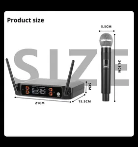 Microphone sans fil pour karaoké à domicile, chant en plein air, télévision, karaoké, conférence, performance, microphone K4 30Hz-15kHz - Product Image 5