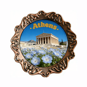 แม่เหล็กติดตู้เย็นโลหะพิมพ์ลาย UV ของที่ระลึกกรีซเอเธนส์ยอดนิยม ปรับแต่งได้ - Product Image 4