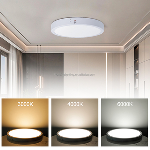 Lampada da Soffitto Moderna con Sensore di Emergenza, Pannello <span class=keywords><strong>LED</strong></span> Rotondo in Alluminio 30W/40W, Montaggio a Filo, Garanzia di 5 Anni per Uffici e Ospedali - Product Image 4