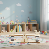 Balançoire magnétique DIY, technologie créative, petite boîte de puzzle en bois en forme d'animal pour enfants, jouet éducatif STEAM, expériences Y-TOP