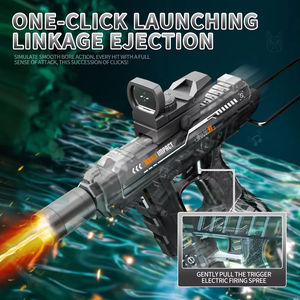 Электрический водяной пистолет-игрушка «УЗИ» из пластика, автоматический, летний тренд 2026 года, для игр на открытом воздухе, на пляже и в бассейне, модный набор для детей - Product Image 3