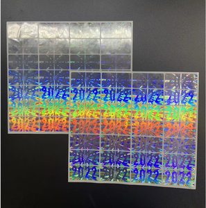 Fest entrega Logotipo diseño personalizado gratuito Pegatinas de holograma de color plateado con efecto 3 D - Product Image 5