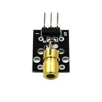 Module émetteur laser rouge 3 broches 650 nm KY-008 avec tête en cuivre pour kit DIY Arduino