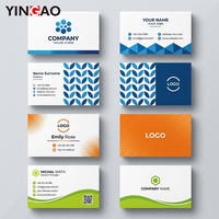 Autocollant de carte de visite personnalisé, imperméable, résistant aux rayures, résistant aux UV, qualité professionnelle, double face, découpé à la forme pour l'identité de l'entreprise