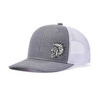 Casquettes en maille 6 panneaux 100 % coton pour adultes, avec transfert thermique, style décontracté, pour équipes, écoles, organisations, hip-hop, baseball – Vente en gros directe usine indienne