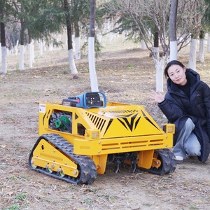 CE EPA Benzinmotor Geländegängiger Agrar-Roboter-Fernsteuerung Schlegelmäher und Kompaktlader auf Gummiketten - Product Image 4