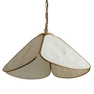 Handmade Retro Brass Glass Pendant <b>Light</b> Pagoda Shape Gold Finish LED Single Head Chandelier For Nordic <b>Bar</b> Restaurant Lighting - Product Image 5