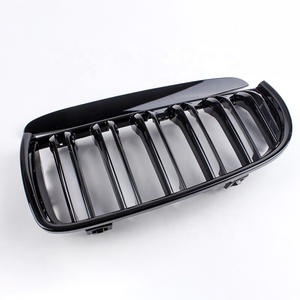Calandre avant en ABS pour <span class=keywords><strong>BMW</strong></span> série <span class=keywords><strong>3</strong></span> E90 E91 2005 à 2008, grille de pare-chocs noir brillant, double lame, <span class=keywords><strong>prix</strong></span> d'usine - Product Image 5