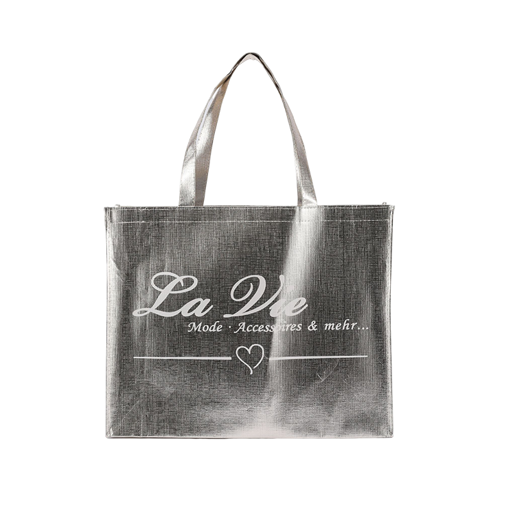 Custom printing ultrasonic sewing RPET non woven grocery tote bags china shopping non woven bag