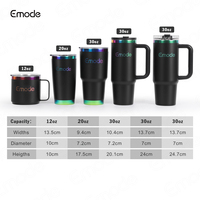 Bouteille d'eau en acier inoxydable de 40 oz avec poignée, paille, gobelet de voyage, mug de camping, gobelet isotherme, revêtement personnalisé en poudre, revêtement or arc-en-ciel