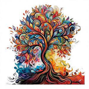 <span class=keywords><strong>Livre</strong></span> de coloriage pour adultes Mandala Arbre Plante Fleur 24 Graffiti <span class=keywords><strong>Aquarelle</strong></span> Illustration créative Papier - Product Image 1