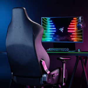 Ghế chơi game Razer giá rẻ, chất liệu da, kiểu dáng nhà máy, thiết kế công thái học, có thể ngả lưng, bán buôn, hiện đại, dành cho người cao lớn, xoay được, ghế chơi game kép - Product Image 4