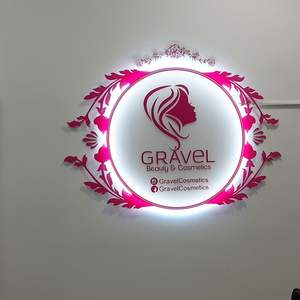 MACCAN Papan Tanda LED Aluminium Custom dengan Lampu Latar untuk Logo Usaha Kecil, Salon Kuku, Kantor, Perusahaan - Iklan Luar Ruangan Tahan Air IPX8 - Product Image 5