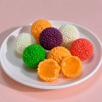 Bonbons gélifiés acidulés à la framboise, saveur fruitée assortie, en vrac, personnalisés, marque privée, fabricant OEM ODM, vente en gros, certifiés Halal, TIK TOK