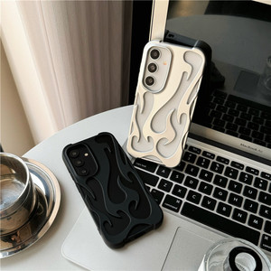 TPU placcatura elettrolitica 3D fiamma <span class=keywords><strong>custodia</strong></span> vuota opaca per <span class=keywords><strong>Samsung</strong></span> Galaxy S25 S24 S23 S22 Ultra A16 <span class=keywords><strong>A14</strong></span> A55 A54 A06 A15 - Product Image 5