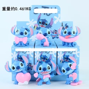 6 Styles Figurines Boîte Mystère Thème Été Japonais Mignonnes Créatures Bleues en PVC Échelle 1/48 Décoration <span class=keywords><strong>Maison</strong></span> Faible MOQ Lot de 5 Livraison Rapide - Product Image 6
