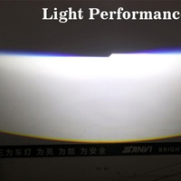 SANVI S8 2,5 pouces 45W 5500k Phare à lentille de projecteur Bi-LED pour moto, phare à lentille de projecteur Bi-LED, phare LED pour voiture